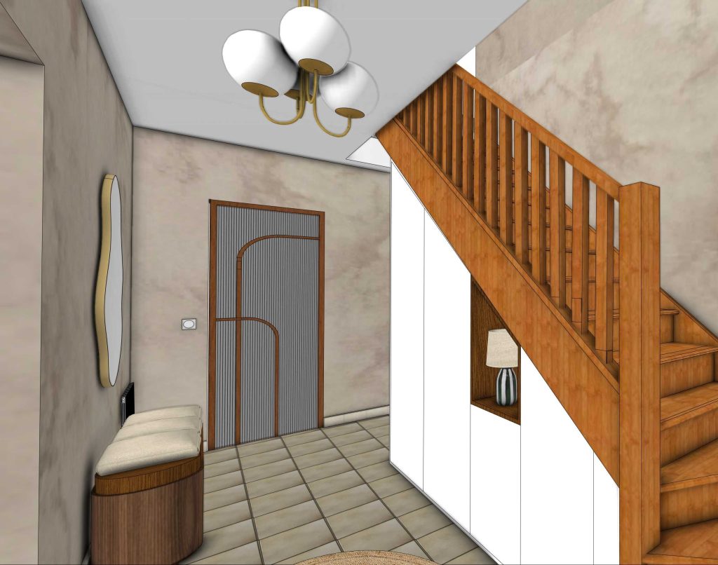 aménagement sur mesure et banquette à pau